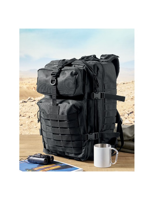 CARRYCONFI Sac à dos 600D RPET Couleurs : noir livraison express 24h 48h