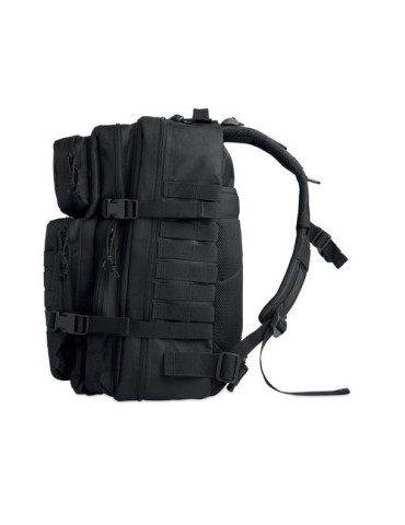 CARRYCONFI Sac à dos 600D RPET Couleurs : noir objet promotionnel éco-responsable