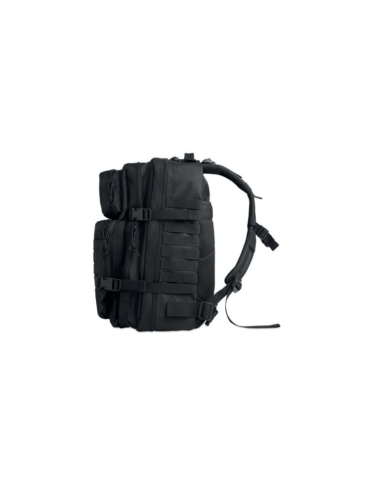 CARRYCONFI Sac à dos 600D RPET Couleurs : noir objet promotionnel éco-responsable