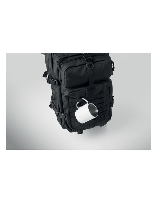 CARRYCONFI Sac à dos 600D RPET Couleurs : noir impression logo haute qualité