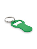 CLAVE Porte-clés décapsuleur Couleurs : vert marquage laser ultra précis