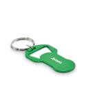 CLAVE Porte-clés décapsuleur Couleurs : vert personnalisable avec votre logo