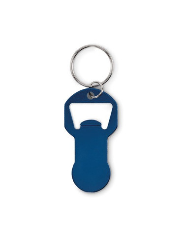 CLAVE Porte-clés décapsuleur Couleurs : bleu marine accessoire événementiel unique
