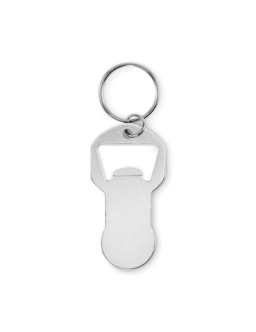 CLAVE Porte-clés décapsuleur Couleurs : argenté cadeau collaborateur premium