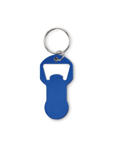 CLAVE Porte-clés décapsuleur Couleurs : bleu personnalisation rapide en France