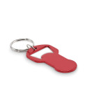 CLAVE Porte-clés décapsuleur Couleurs : rouge impression haute définition