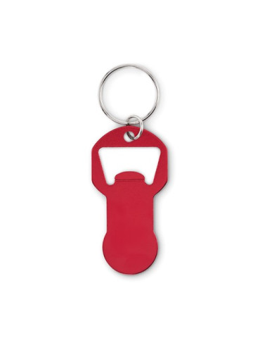 CLAVE Porte-clés décapsuleur Couleurs : rouge goodies entreprise design