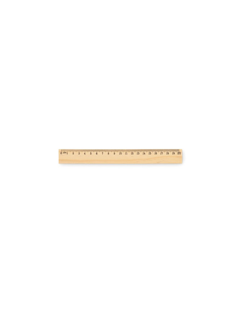 RULER20 Règle en bois 20cm Couleurs : bois