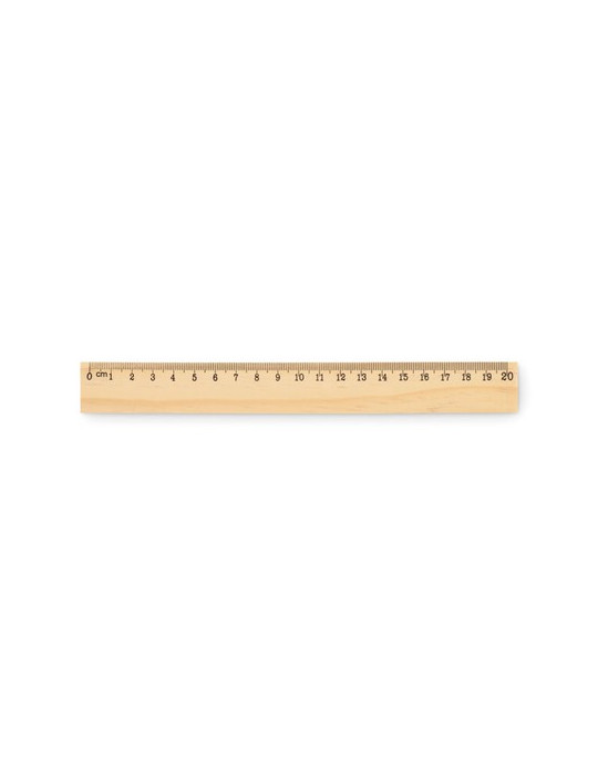 RULER20 Règle en bois 20cm Couleurs : bois