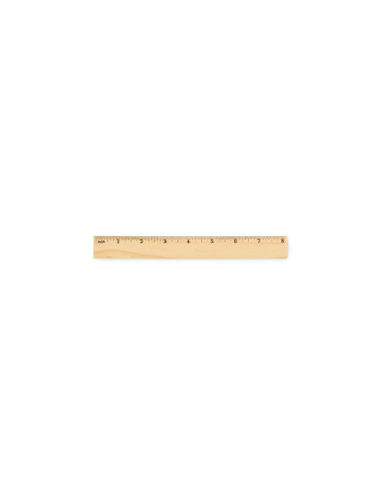 RULER20 Règle en bois 20cm Couleurs : bois personnalisable avec votre logo