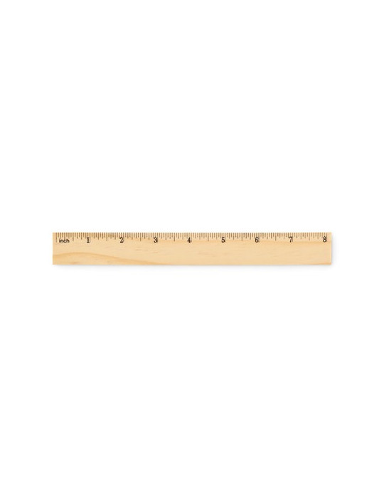 RULER20 Règle en bois 20cm Couleurs : bois personnalisable avec votre logo