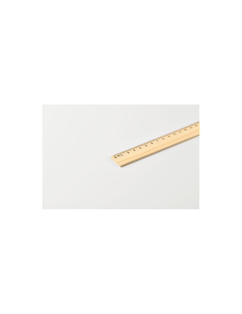 RULER20 Règle en bois 20cm Couleurs : bois cadeau entreprise pas cher
