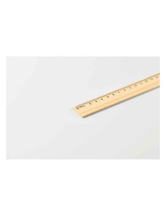 RULER20 Règle en bois 20cm Couleurs : bois cadeau entreprise pas cher