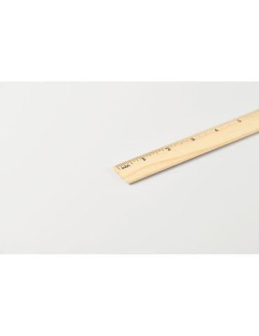 RULER20 Règle en bois 20cm Couleurs : bois goodies publicitaire événementiel