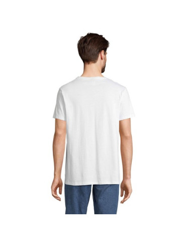 REGENT V TEE-SHIRT COL Taille textile : M Couleurs : blanc objet publicitaire robuste