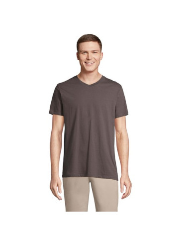 REGENT V TEE-SHIRT COL Taille textile : 3XL Couleurs : gris foncé objet publicitaire robuste