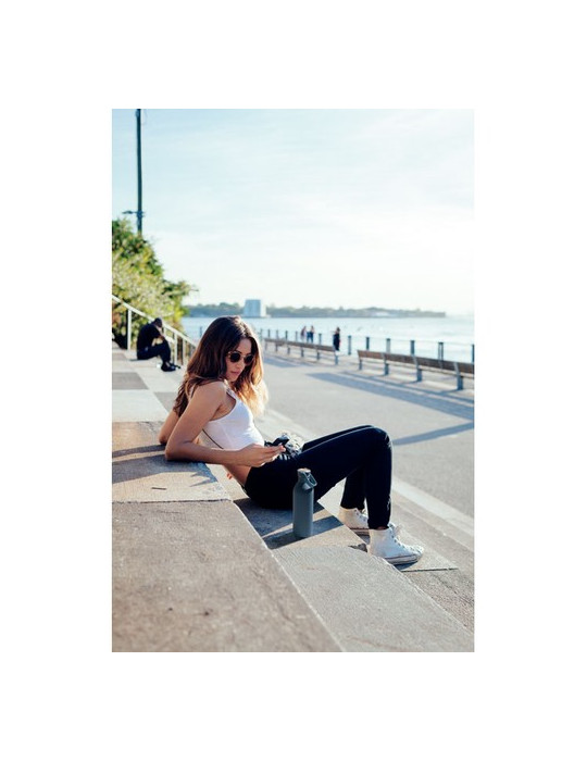 SVALUR Bouteille simple paroi 500 ml Couleurs : bleu pétrole personnalisable avec votre logo