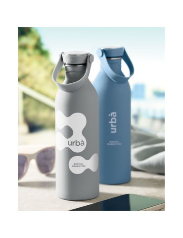 SVALUR Bouteille simple paroi 500 ml Couleurs : gris marquage couleur éclatante