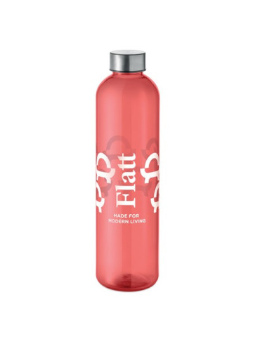 UTAH REMAX Bouteille RPET 1L Couleurs : rouge transparent impression haute définition