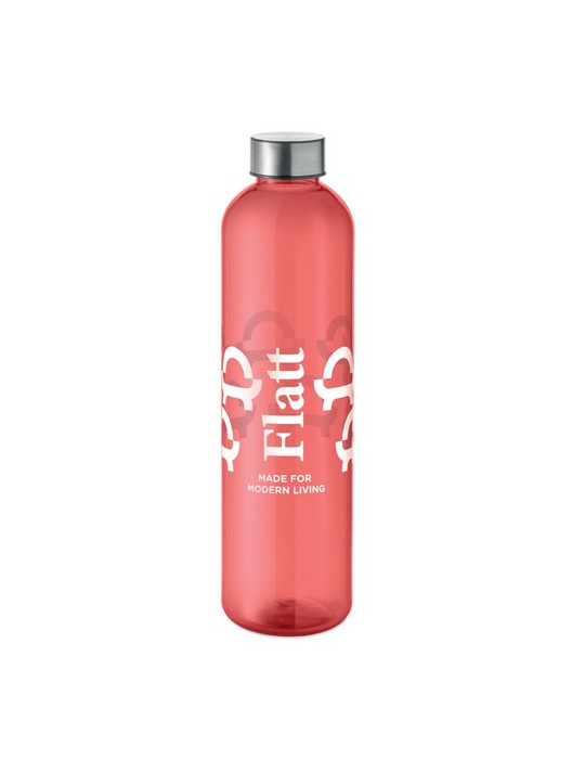 UTAH REMAX Bouteille RPET 1L Couleurs : rouge transparent impression haute définition