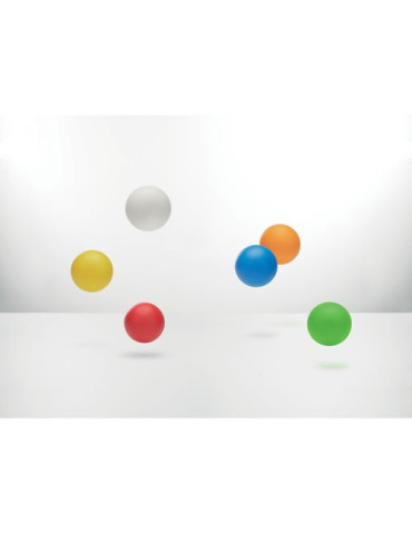 FUNBALL Balle rebondissante caoutchouc Couleurs : rouge impression logo haute qualité