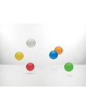 FUNBALL Balle rebondissante caoutchouc Couleurs : rouge impression logo haute qualité