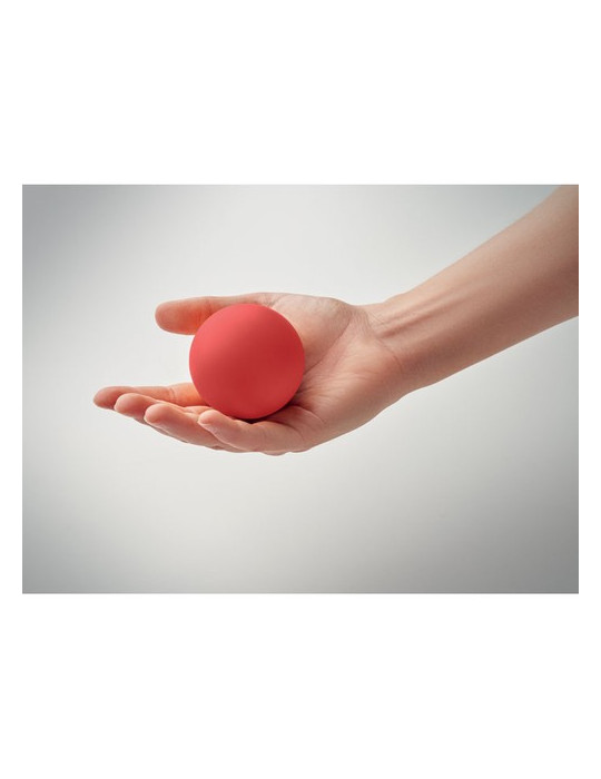 FUNBALL Balle rebondissante caoutchouc Couleurs : rouge cadeau client original