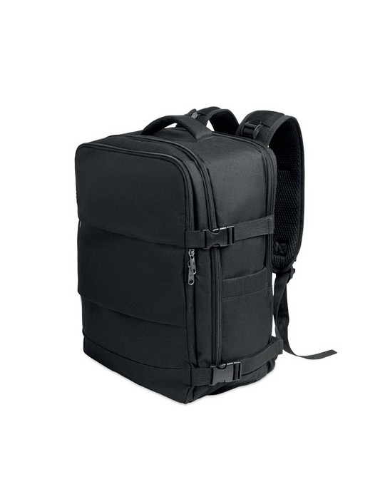 FLYHIGH Sac à dos taille cabine Couleurs : noir personnalisable avec votre logo