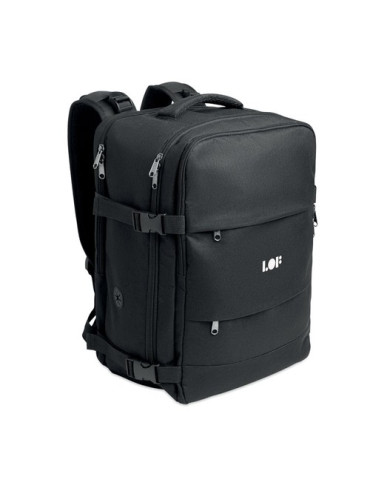 FLYHIGH Sac à dos taille cabine Couleurs : noir marquage laser ultra précis