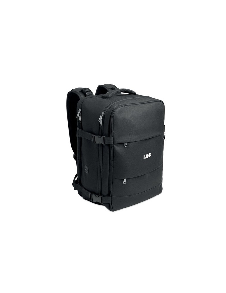 FLYHIGH Sac à dos taille cabine Couleurs : noir marquage laser ultra précis
