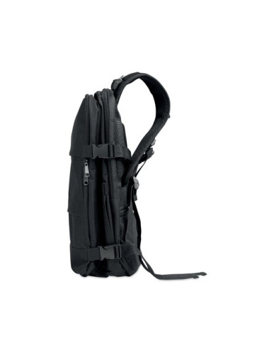FLYHIGH Sac à dos taille cabine Couleurs : noir objet promotionnel éco-responsable