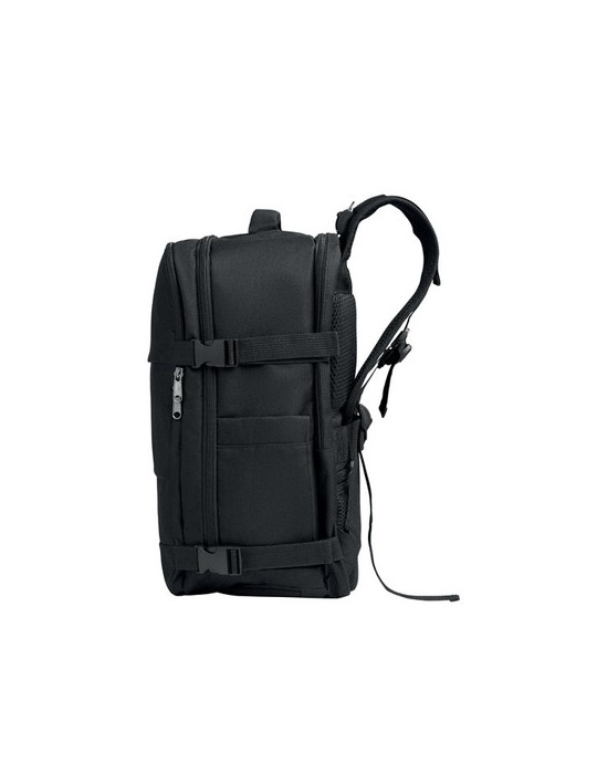 FLYHIGH Sac à dos taille cabine Couleurs : noir cadeau collaborateur premium
