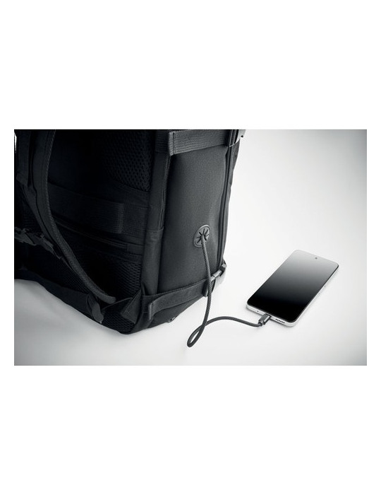 FLYHIGH Sac à dos taille cabine Couleurs : noir goodies entreprise design