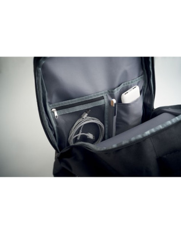 FLYHIGH Sac à dos taille cabine Couleurs : noir impression logo haute qualité
