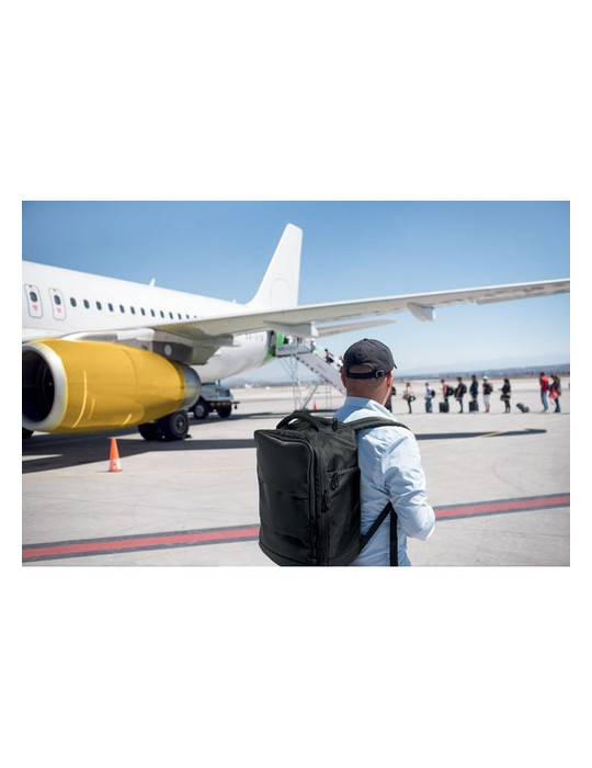 FLYHIGH Sac à dos taille cabine Couleurs : noir cadeau client original