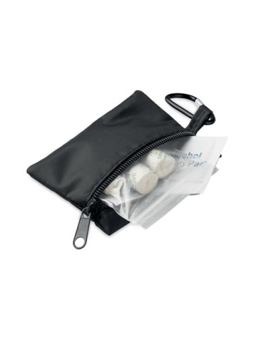 CAREONE Trousse de premiers secours Couleurs : noir personnalisable avec votre logo