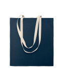 ZEVRA COLOUR Sac shopping en coton Couleurs : bleu marine