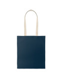 ZEVRA COLOUR Sac shopping en coton Couleurs : bleu marine marquage couleur éclatante