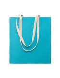 ZEVRA COLOUR Sac shopping en coton Couleurs : turquoise objet promotionnel éco-responsable