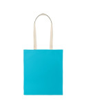 ZEVRA COLOUR Sac shopping en coton Couleurs : turquoise objet promo petit budget
