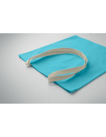 ZEVRA COLOUR Sac shopping en coton Couleurs : turquoise cadeau collaborateur premium