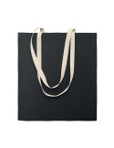 ZEVRA COLOUR Sac shopping en coton Couleurs : noir marquage laser ultra précis