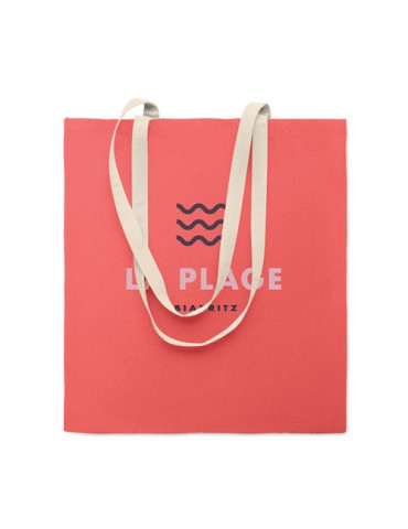 ZEVRA COLOUR Sac shopping en coton Couleurs : fuchsia personnalisable avec votre logo