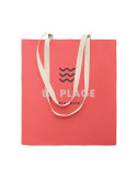 ZEVRA COLOUR Sac shopping en coton Couleurs : fuchsia personnalisable avec votre logo