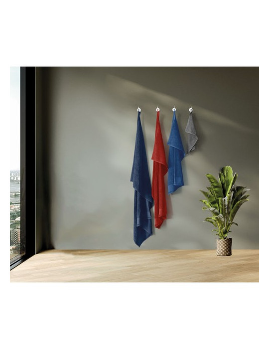 ISLAND 30 Serviette invités en coton Couleurs : bleu royal impression haute définition