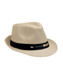BOOWIE Chapeau de paille Couleurs : beige impression logo haute qualité