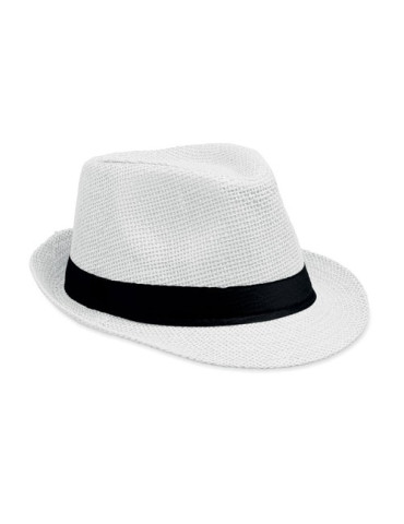 BOOWIE Chapeau de paille Couleurs : blanc impression haute définition