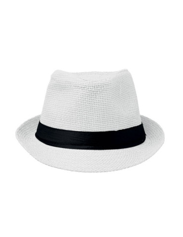 BOOWIE Chapeau de paille Couleurs : blanc marquage laser ultra précis