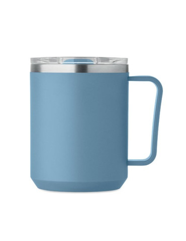 COCOA Mug double paroi 400ml Couleurs : bleu pétrole objet publicitaire robuste