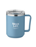 COCOA Mug double paroi 400ml Couleurs : bleu pétrole goodies personnalisé en stock